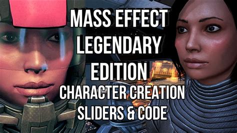 Mass Effect 1 Legendary Edition Female Shepard Character Creation Youtube