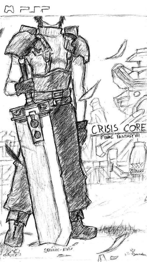 Zack Crisis Core Box Art By Ryuzakura On Deviantart