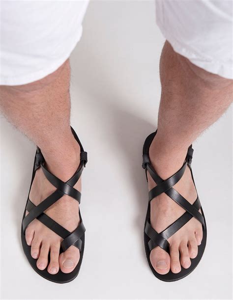 Strap Sandals Mens Sandalias De Cuero Griego Para Hombre Zapatos De