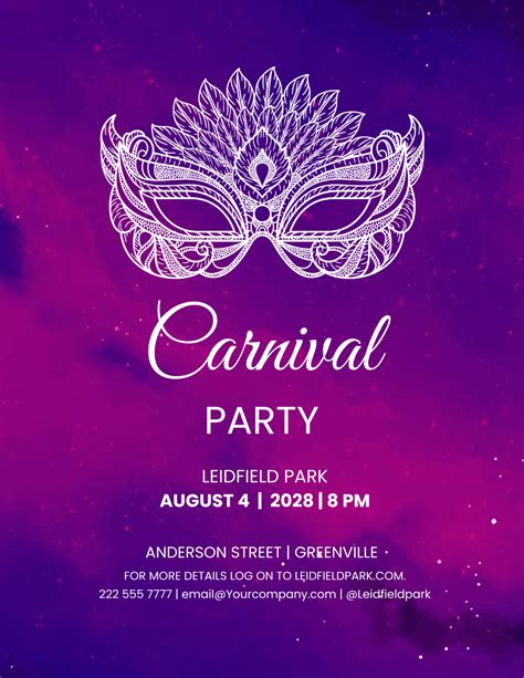 Free Carnival Flyer Templates Editable And Printable