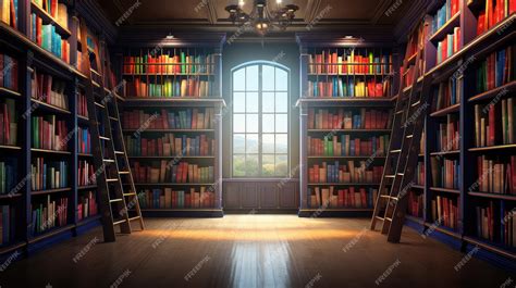 Premium Photo | Resources school library background