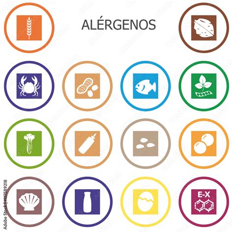 Alérgenos Stock Vector Adobe Stock