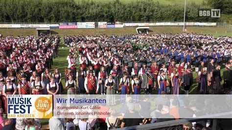 Wir Musikanten Gesamtspiel Beim Bezirksmusikfest Bad Kreuzen