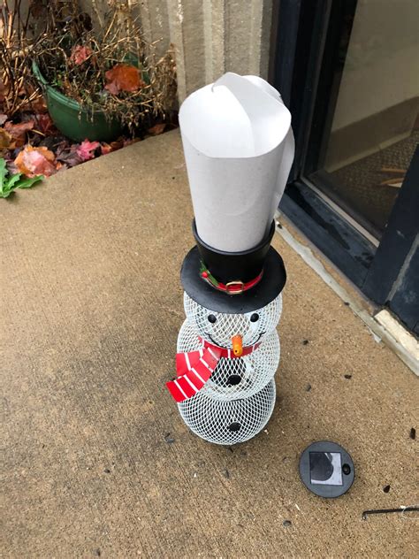 Backyard Expressions Whimsical Snowman Bird Feeders For Outside Feat