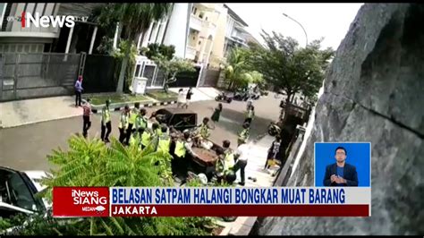 Belasan Satpam Perumahan Lakukan Pungli Halangi Bongkar Muat Barang