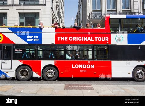 An Original Tour Double Decker Open Top Bus On Fleet Street London Uk