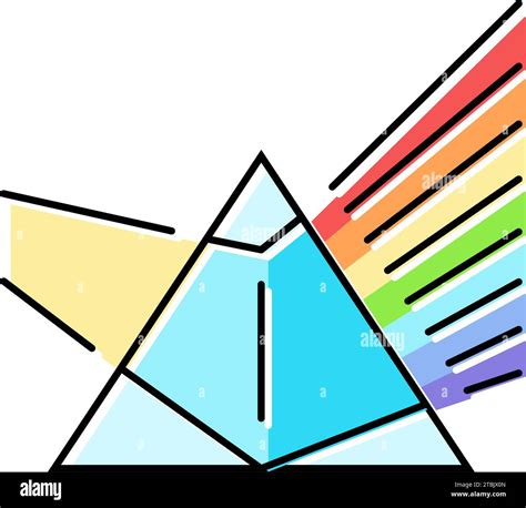 Spectroscopy Materials Engineering Color Icon Vector Illustration Stock