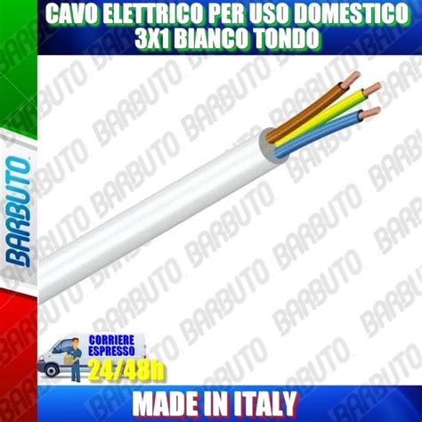 Cavo Elettrico Per Uso Domestico X Bianco Tondo