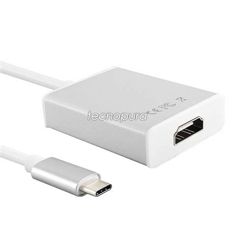 Cable Adaptador Convertidor Usb Tipo C A Hdmi P Tecnopura