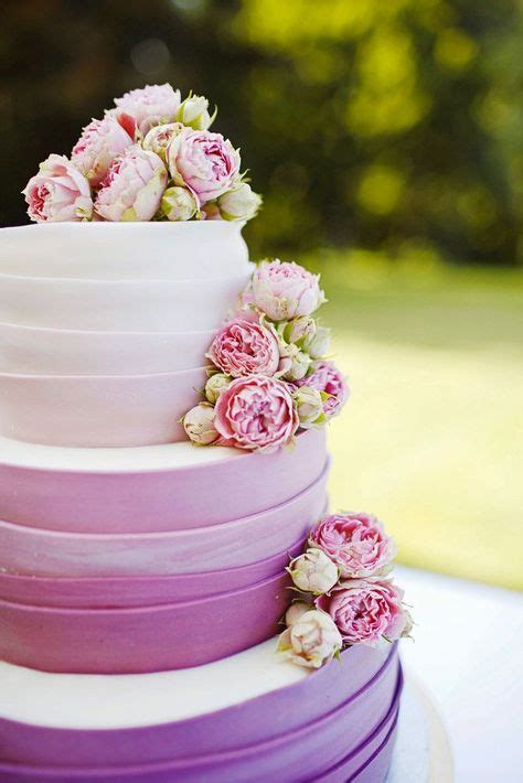 Pink And Purple Colored Wedding Cakes Arabia Weddings