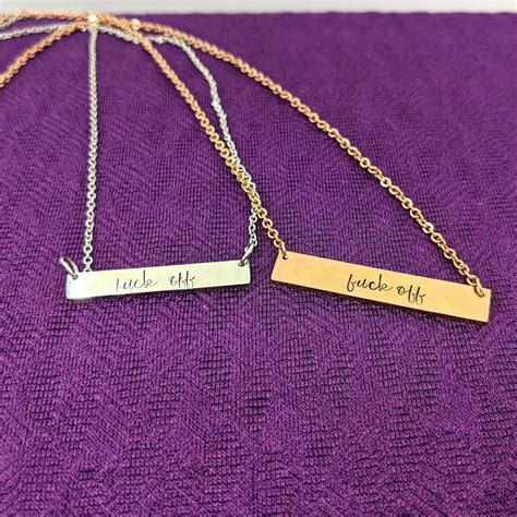 Fuck Off Necklace Eventeny
