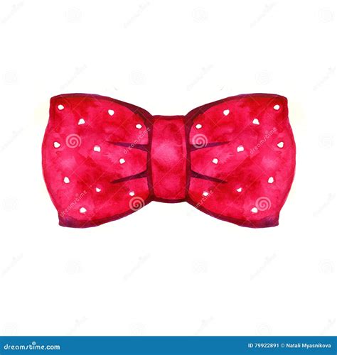 Red Watercolor Bow Tie Stock Illustrations 260 Red Watercolor Bow Tie