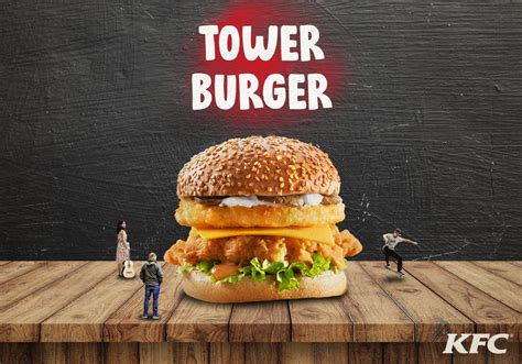 Kfc Tower Burger Ad Campaign On Behance