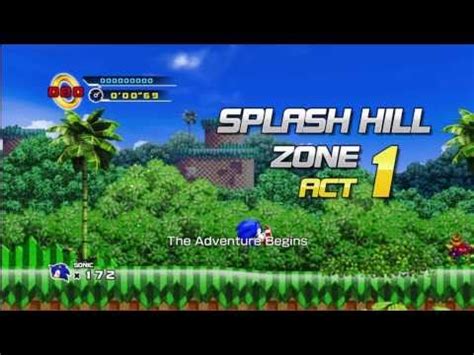 HD Sonic 4 Splash Hill Zone Act 1 The Adventure Begins YouTube