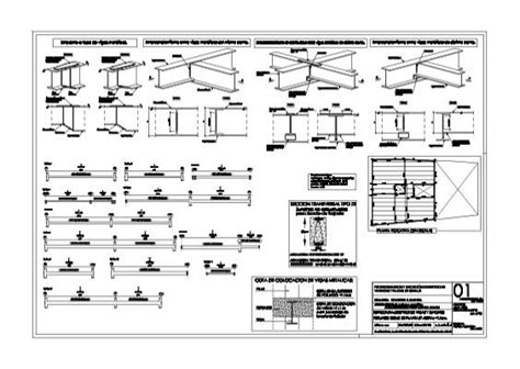 Plano Estructura Despiece De Vigas Y Zunchos Forjado