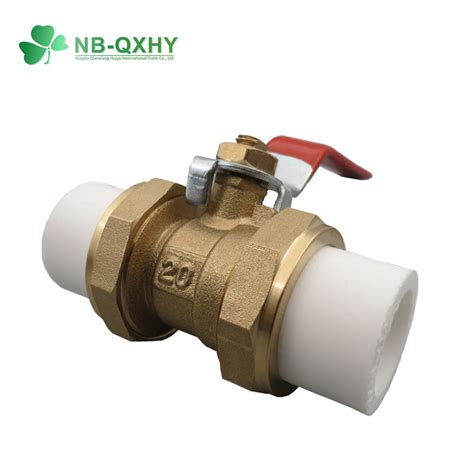 Wholesale DN20 110 Brass Hot Melt Ball Valve PPR Double Union Ball