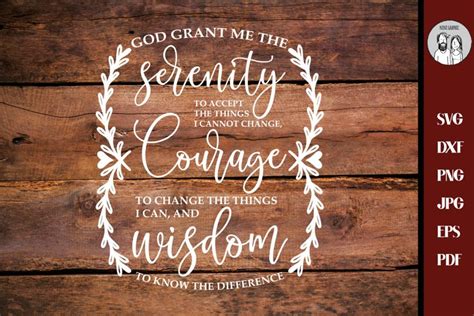 Serenity Prayer Svg Clipart And Cut Files For Crafters