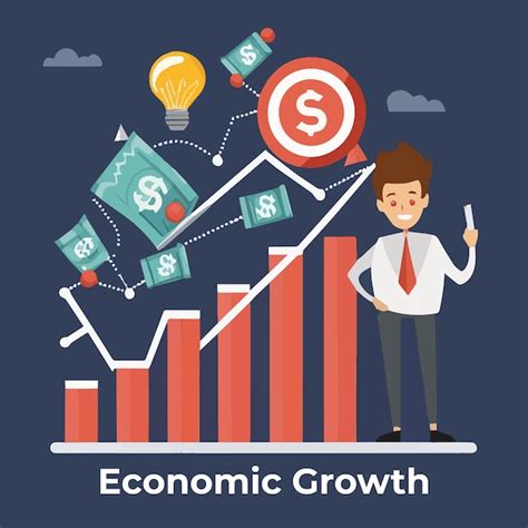 Premium Vector Economic Growth Poster Template High Quality Financial