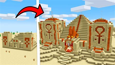 EU CRIEI UM NOVO TEMPLO DO DESERTO DO MINECRAFT 1 20 IRMANDADE