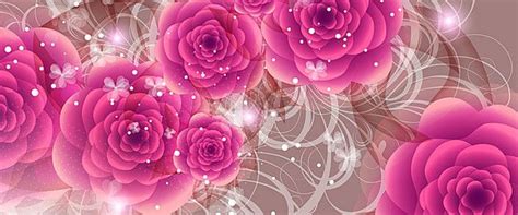 Rose Pattern PNG Classic Floral Grão Imagem PNG e PSD Para Download