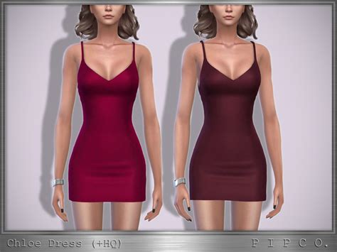 The Sims Resource Chloe Dress II