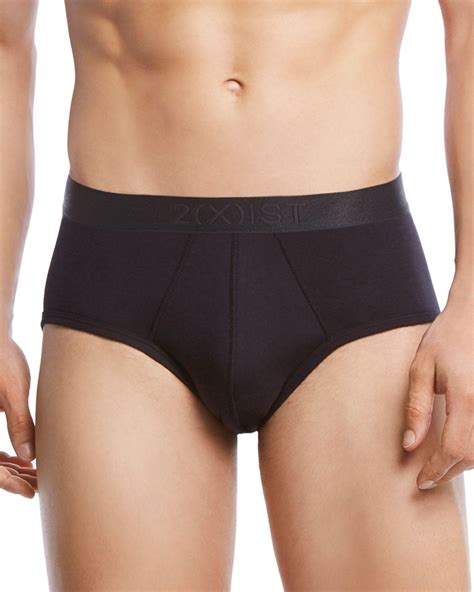 2xist 2 X Ist Pima Cotton Contour Pouch Briefs In Black For Men Lyst