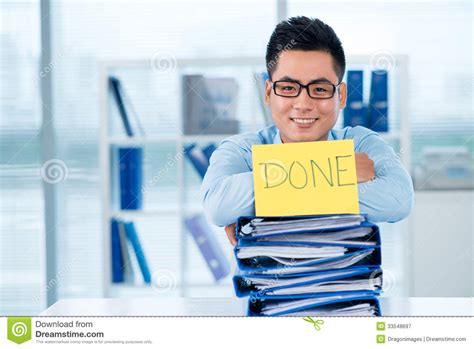 Everything Is Done Stock Image Image Of Financial Business 33548697