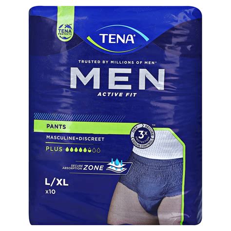 Tena Men Act Fit Inkontinenz Pants Plus L Xl Blau X St Ck Medpex