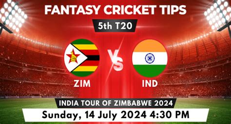 Zim Vs Ind Th T Predictions Pitch Report Fantasy Tips