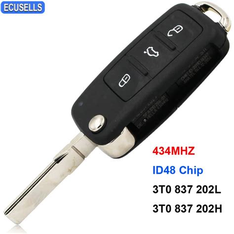 3 Button Remote Smart Car Key For Skoda Citigo Fabia Rapid Roomster