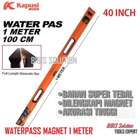 Jual WATERPAS MAGNET PANJANG 1 METER 40 INCH PENGGARIS ALAT UKUR LEVEL