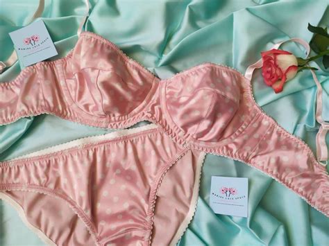 Green Satin Lingerie Set Green Emerald Sexy Panties Black Etsy Uk