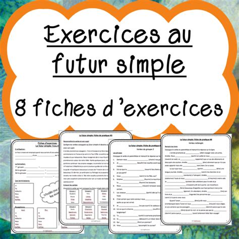 Futur Simple Fiches D Exercices