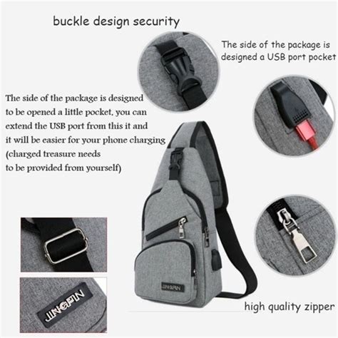 Cheap Large Capacity Bag Casual Outdoor Travel Usb Charging Port Sling