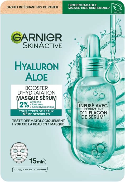 Garnier Skin Active Masque Tissu Booster D Hydratation Hydrate La