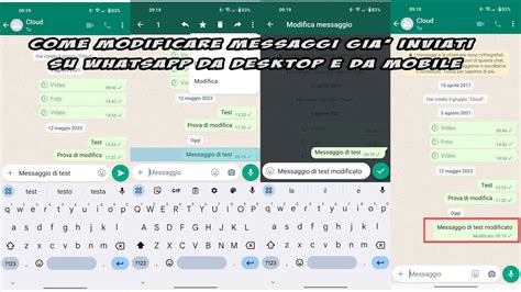 Come Modificare Messaggi Gi Inviati Su Whatsapp Da Desktop E Da Mobile