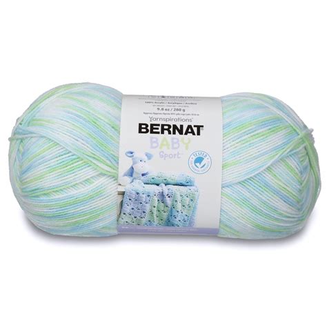 Bernat Baby Sport 3 Dk Acrylic Yarn Funny Print 85oz240g 892 Yards