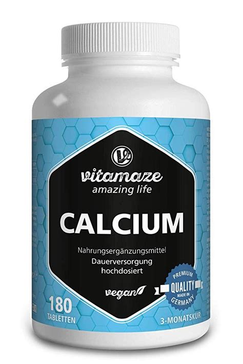 Calcium Tabletten Hochdosiert Tabletten Vegan F R Monate Mg