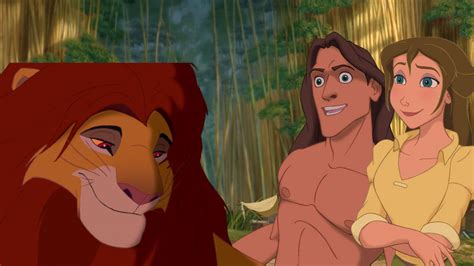 Simba Hangs Out With Tarzan And Jane By Jakeysamra On Deviantart