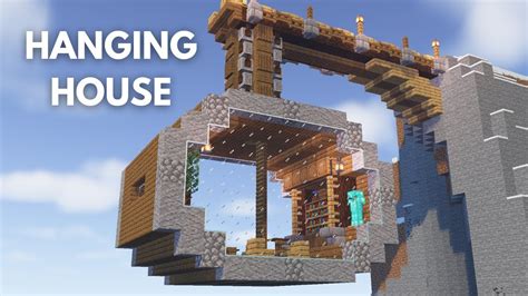 Minecraft How To Build A Hanging House Sky House Design Tutorial