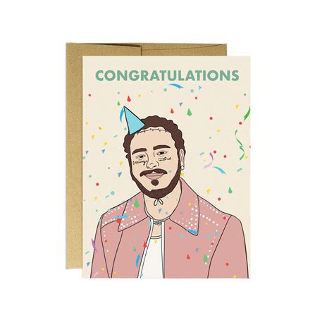 Card - Congratulations (Post Malone) | LILLIAN COMPANY