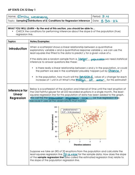 S CH.12 Notes - AP STATS CH Day 1 Name: Period: Topic: Sampling