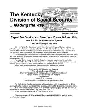 Fillable Online Finance Ky The Kentucky Division Of Social Security