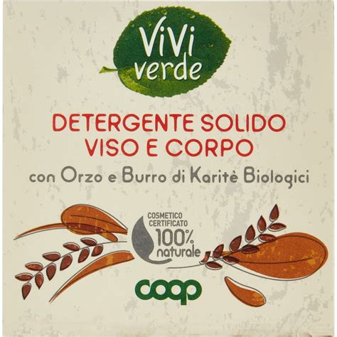 Detergente Solido Viso E Corpo Orzo Karit Coop Vivi Verde G