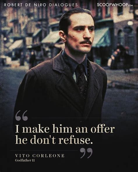 Robert De Niro Godfather Quotes