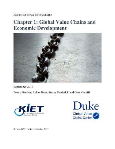 Chapter Global Value Chains And Economic Development Global Value