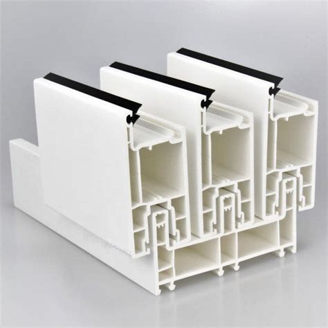 White Upvc Door Profiles With 3 Track At Best Price In Jiangyin