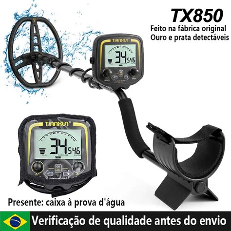 Detector de metais tx850 profundidade subterrânea profissional 2 5m