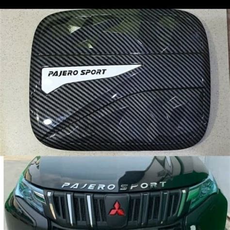 Jual Tank Cover Tutup Tangki All New Pajero Sport Carbon Di Lapak