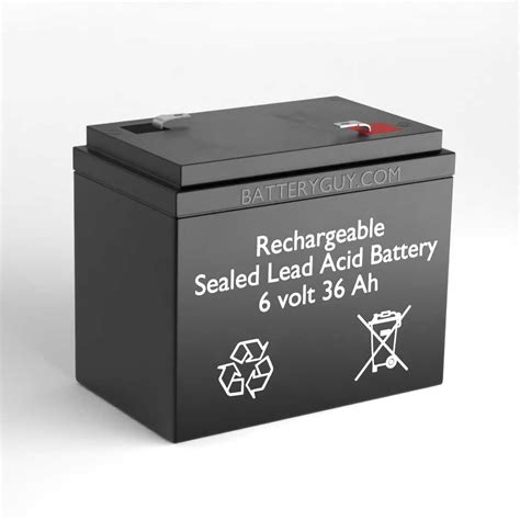 6v 36ah Rechargeable Sealed Lead Acid Battery Bg 6360 F2 52 90